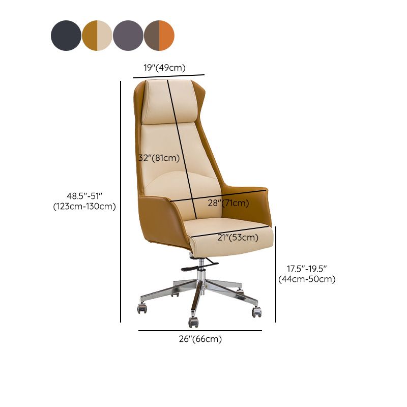 Moderne Ledermanager Stuhl ein verstellbarer lumbaler Support Executive Chair für Office