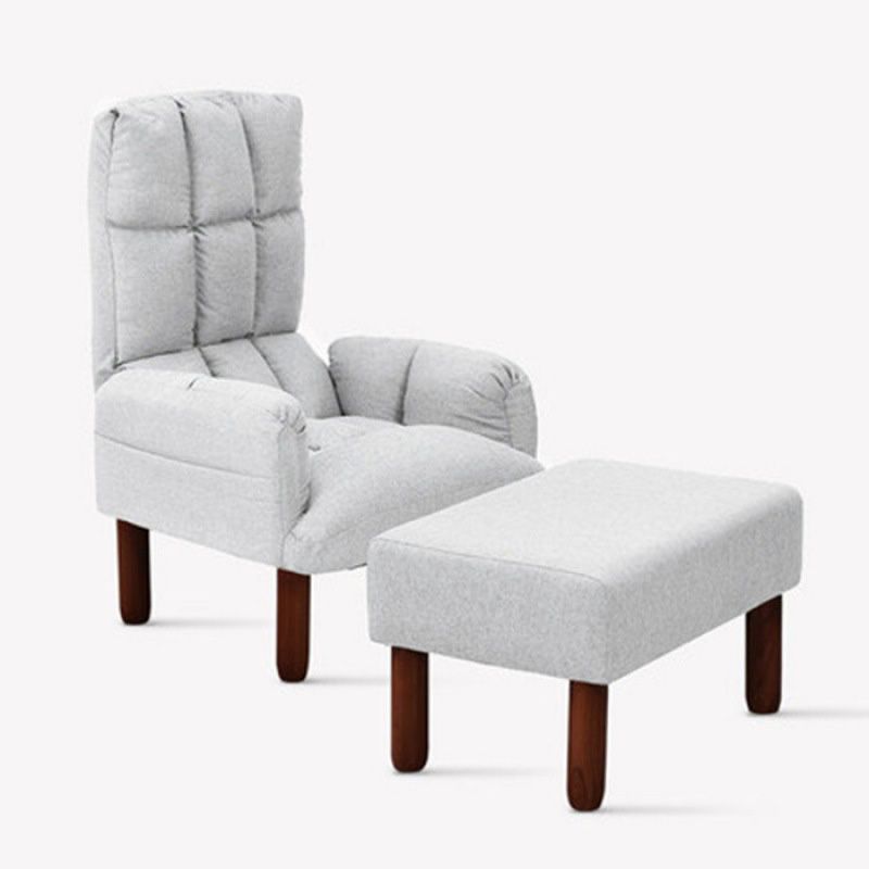 Leinen Lounge Stuhl 20.86 "L x 18.89" W einstellbarer Akzentstuhl mit Lagerung