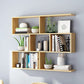Floating Wall Mounted Shelf Bookcase Soild Wood Book Shelf for Study Room