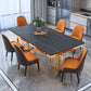 Glam Sintered Stone Double Pedestal Table Home Rectangle Dining Table Clearhalo 'Dining Tables & Seating' 'Dining Tables' 'dining_table' 'furn' 'furn_dining_table' 'Furniture' 'furniture_dining_table' 'Kitchen & Dining Furniture' 'kitchen' 'kitchen_dining_table' 1200x1200_353fabc4-7830-40bb-96ea-fecd5594fdbb