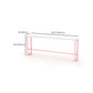 Glam Rectangle Bar Stool Table White Top Pub Table with Pink Base Clearhalo 'Bar Furniture' 'Bar Tables' 'bar_tables' 'furn' 'furn_bar_tables' 'Furniture' 'Kitchen & Dining Furniture' 1200x1200_35400928-2bca-45d9-99fd-67ab01b98d36