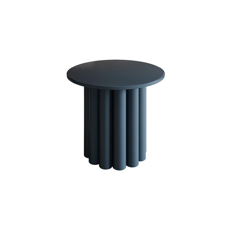 Modern Style Pedestal Base Cocktail Table Round Wooden Coffee Table