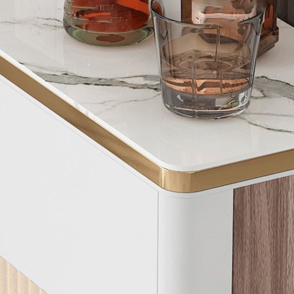 Wood Dining Room Sideboard Cabinet Glam Credenza with Storage and Drawer Clearhalo 'buffet_sideboard' 'Buffets & Sideboards' 'furn' 'furn_buffet_sideboard' 'Furniture' 'furniture_buffet_sideboard' 'Kitchen & Dining Furniture' 1200x1200_354288da-1ed6-4b8c-8bf3-6891f645a461