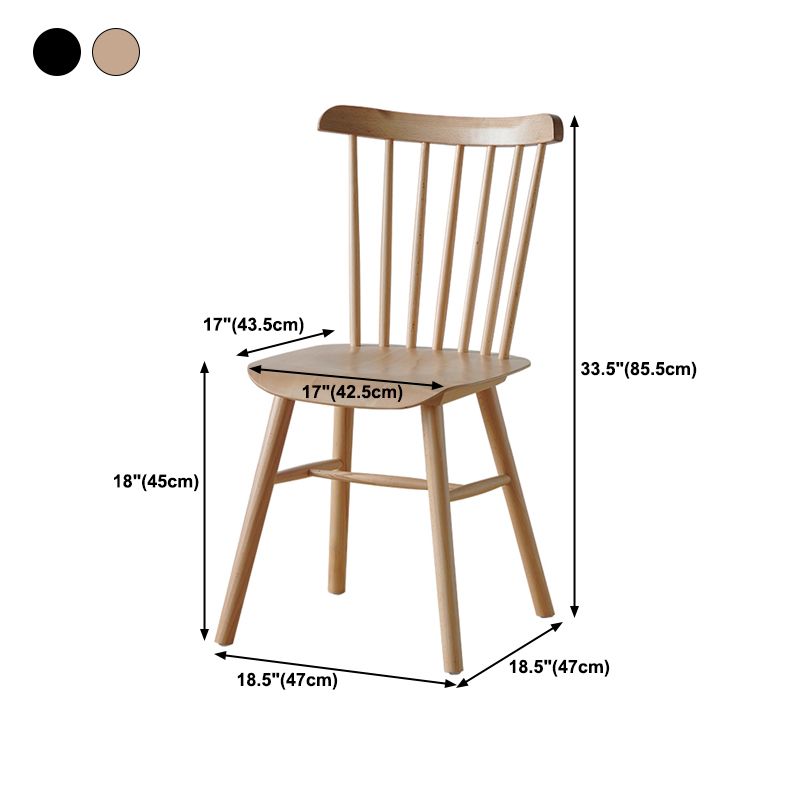 Solid Wood Armless Dining Chairs Contemporary Dining Accent Chair Clearhalo 'Dining Chairs' 'Dining Tables & Seating' 'dining_chair' 'furn' 'furn_dining_chair' 'Furniture' 'Kitchen & Dining Furniture' 1200x1200_3543cc92-d1a5-463f-8092-afdd1e0d0300
