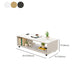 Rectangular 1 - Shelf Coffee Table with Casters Contemporary 15" H 1 Single Cocktail Table Clearhalo 'Coffee & Accent Tables' 'Coffee Tables' 'coffee_tables' 'furn' 'furn_coffee_tables' 'Furniture' 'Living Room Furniture' 1200x1200_35457de2-975d-44e4-9752-3f3f41175371