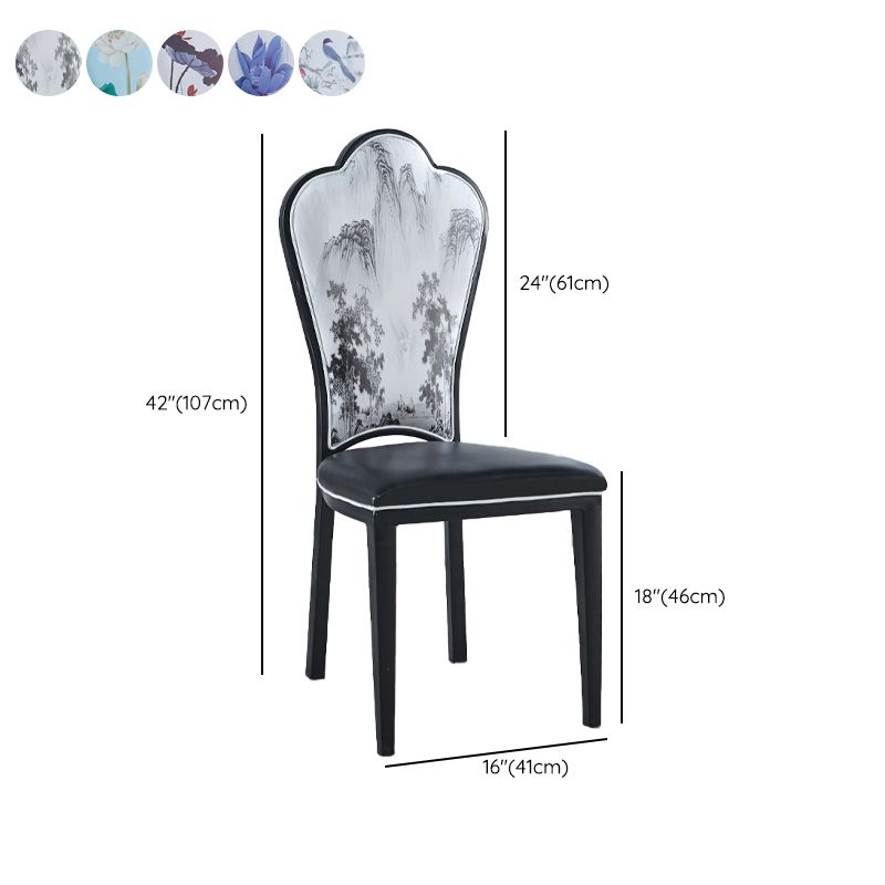 Zeitgenössischer Stil Seitstuhl Metall Esszimmerstuhl für Küche