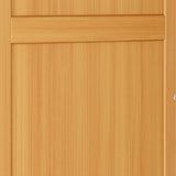 Estantería estándar moderna estante de bambú cerrado con puertas