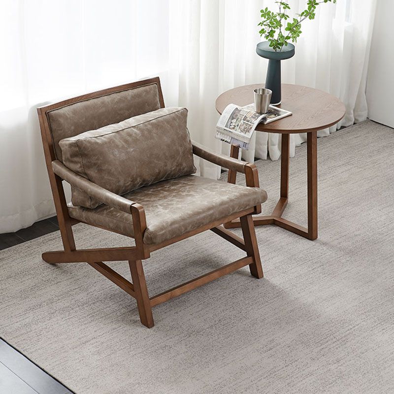 Traditional Style Kitchen Dining Chair Dining Arm Side Chair with Wooden Legs Clearhalo 'Dining Chairs' 'Dining Tables & Seating' 'dining_chair' 'furn' 'furn_dining_chair' 'Furniture' 'Kitchen & Dining Furniture' 1200x1200_3548aa63-8c99-4ed9-ae3f-e87b97284593