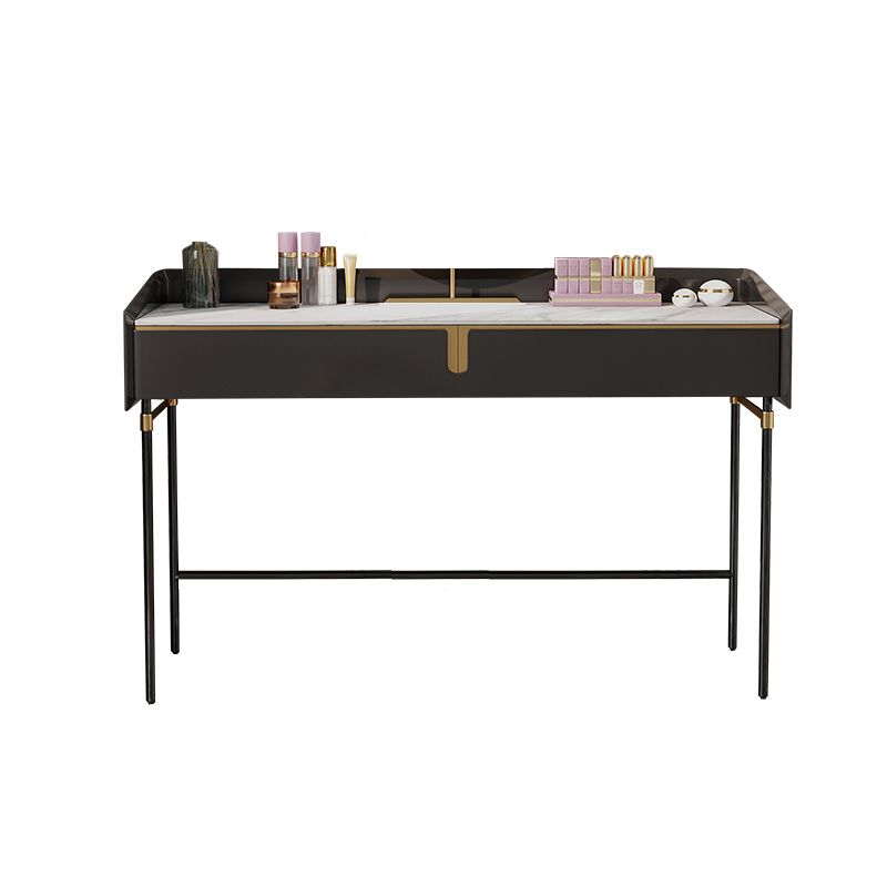 Modern Black Vanity Makeup Stone Top Dressing Table with Storage Clearhalo 'Bedroom Furniture' 'furn' 'furn_makeup_vanities' 'Furniture' 'Makeup Vanities' 'makeup_vanities' 1200x1200_3548c14a-9bd9-4989-b017-4c2ad457bb14