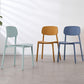 Scandinavian Plastic Kitchen Dining Chair Armless Open Back Chair Clearhalo 'Dining Chairs' 'Dining Tables & Seating' 'dining_chair' 'Furniture' 'furniture_dining_chair' 'Kitchen & Dining Furniture' 1200x1200_354b5549-921b-4977-a075-4bface8fb8af