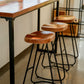 Industrial Wooden Bar Table Set 1/2/4/5 Pieces Rectangle Bar Table and Backless Bar Stools Clearhalo 'Bar Furniture' 'furn' 'furn_home_bar_bar_sets' 'Furniture' 'Home Bars & Bar Sets' 'home_bar_bar_sets' 'Kitchen & Dining Furniture' 1200x1200_354b7e39-0a83-4a60-a4ee-cfc413c027ea