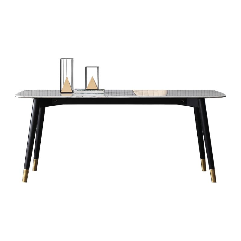 Modern Rectangle Sintered Stone Table Set 1/2/4/5/7 Pieces Dining Set Clearhalo 'Dining Room Sets' 'Dining Tables & Seating' 'dining_room_set' 'furn' 'furn_dining_room_set' 'Furniture' 'Kitchen & Dining Furniture' 1200x1200_354be15a-b9c6-4d87-b366-0e3294b2f244