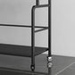 Etagere Iron Bookshelf Open Back Modern Bookcase With Rectangular Shelves