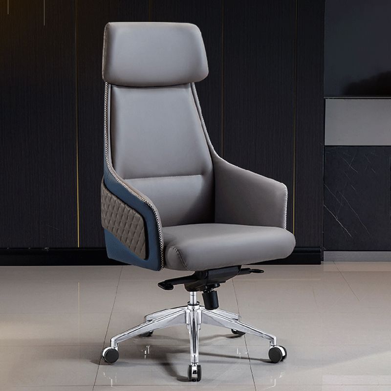 Modern Faux Leather Managers Chair High Back Office Executive Chair Clearhalo 'furn' 'furn_office_chair' 'Furniture' 'Office Chairs' 'Office Furniture' 'office_chair' 1200x1200_354eb33b-8cd6-46d7-b313-5e9bd3ac63e9