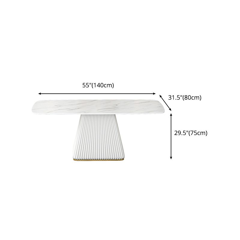 Designer Style 1/2/5/7 Pieces Dining Sets Sintered Stone Dining Table Set Clearhalo 'Dining Room Sets' 'Dining Tables & Seating' 'dining_room_set' 'Furniture' 'furniture_dining_room_set' 'Kitchen & Dining Furniture' 1200x1200_354ece80-afa5-440d-b7e9-95d02fff5f4b