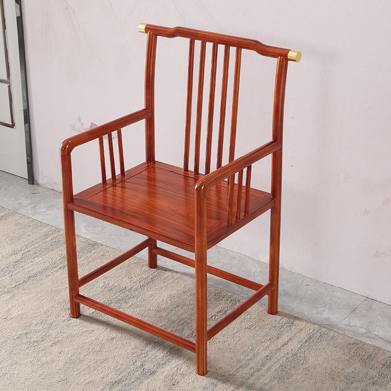 Traditional Style Arm Chair Solid Wood Slat Back Dining Chair for Home Clearhalo 'Dining Chairs' 'Dining Tables & Seating' 'dining_chair' 'furn' 'furn_dining_chair' 'Furniture' 'Kitchen & Dining Furniture' 1200x1200_355215f0-7741-4010-99c2-3f15864069d2