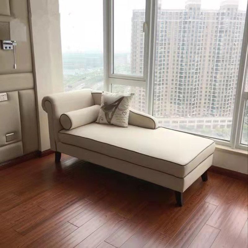 Living Room Rolled Arms Chaise Lounge Modern Chaise with Linen Upholster Clearhalo 'Chairs & Seating' 'Chaise Lounge' 'chaise_lounge' 'furn' 'furn_chaise_lounge' 'Furniture' 'Living Room Furniture' 1200x1200_3552288e-b6fb-4a14-9997-873dbdfb1734