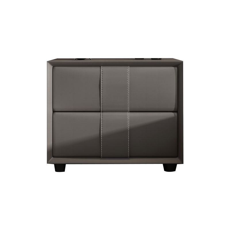 Rectangular Two Drawer Nightstand Contemporary 15.7" H Night Table Clearhalo 'Bedroom Furniture' 'furn' 'furn_night_stand' 'Furniture' 'night_stand' 'Nightstands' 1200x1200_3557a65b-fea0-4cbc-91a1-2244434397f7