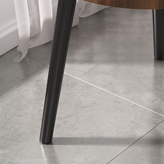 Modern 3 Legs Wooden Coffee Table Round Top Shape Cocktail Table for Living Room