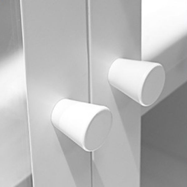 Contemporary Style Metal Bookcase Closed Back Bookshelf with Door for Home Clearhalo 'Bookcases' 'Furniture' 'furniture_bookcases' 'Office Furniture' 1200x1200_3558d7b5-9737-424f-86ac-c2b36f1ee901