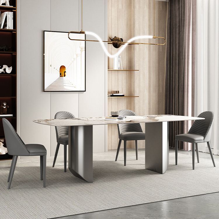 Designer Style 1/3/4/5/6 Pieces Dinette Set Sintered Stone Dining Table and Chairs Clearhalo 'Dining Room Sets' 'Dining Tables & Seating' 'dining_room_set' 'furn' 'furn_dining_room_set' 'Furniture' 'furniture_dining_room_set' 'Kitchen & Dining Furniture' 1200x1200_355e9957-2c2d-4f37-9c94-3dba3ad52fcd