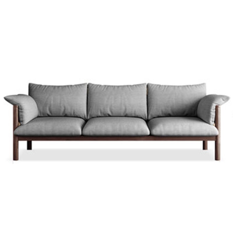 Contemporary Square Arm Standard Sofa with Bolster Pillows for Living Room, Apartment Clearhalo 'furn' 'furn_sofas' 'Furniture' 'furniture_sofas' 'kitchen' 'kitchen_sofas' 'Living Room Furniture' 'Sofa' 'sofas' 1200x1200_355f5f5d-f147-4b52-9605-f6ca6f720220
