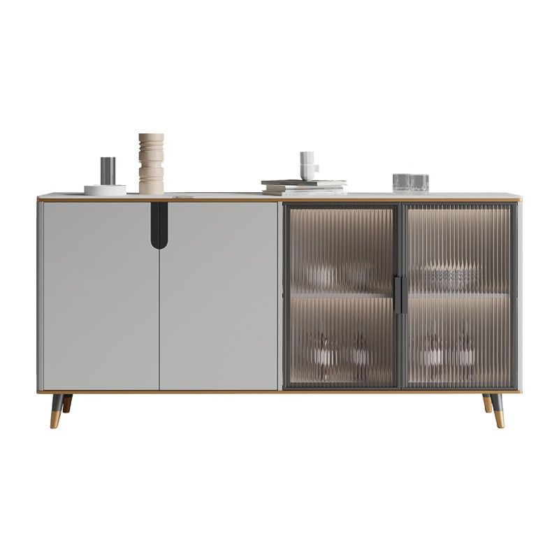 33.46"H Sideboard Glam Style Dining Server for Kitchen and Living Room Clearhalo 'buffet_sideboard' 'Buffets & Sideboards' 'furn' 'furn_buffet_sideboard' 'Furniture' 'Kitchen & Dining Furniture' 1200x1200_356072b0-51af-41a8-a14d-63e6dc5685a7