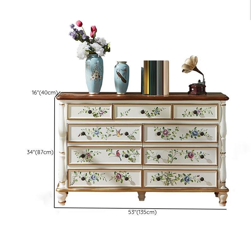 Horizontal Storage Chest Dresser Traditional Dresser with Drawers Clearhalo 'Bedroom Furniture' 'Dressers & Chests' 'dressers_chests' 'furn' 'furn_dressers_chests' 'Furniture' 1200x1200_35627b21-7a99-49e0-a3ab-e9fa9b39e1ea