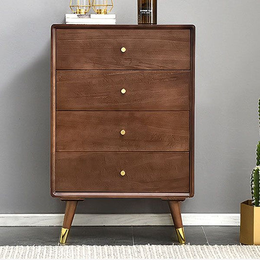 Vertical Wooden Lingerie Chest Modern Bedroom Storage Chest with 4 / 5 Drawers