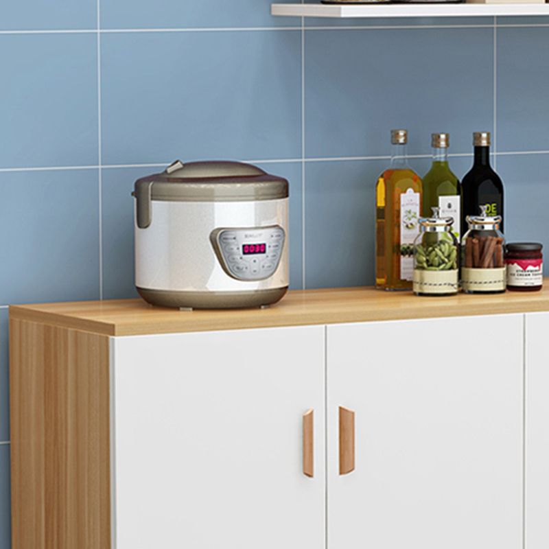 Abbandiera contemporanea mobile ingegnerizzato in legno per scaffalature regolabili