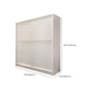 Modern Storage Cabinet with Sliding Doors Manufactured Wood White Cabinet for Bedroom