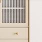 Moderno mobile in legno in legno porte in vetro armadio di stoccaggio con porte per soggiorno