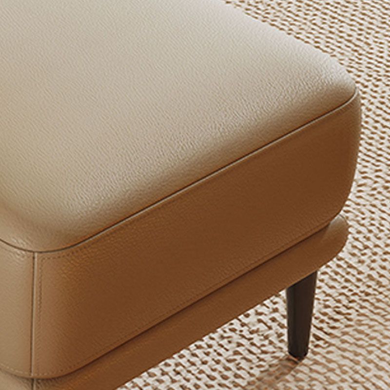 Quadratmeter große Lederfußhocker, 16,38 Zoll Höhe