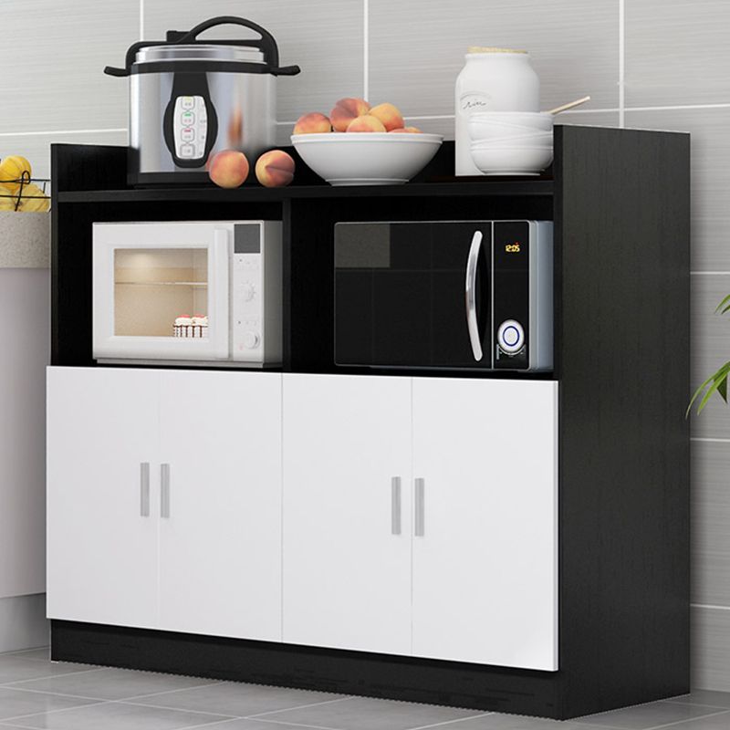 Contemporary Style Dining Buffet Wood Sideboard Table with Cabinets Clearhalo 'buffet_sideboard' 'Buffets & Sideboards' 'furn' 'furn_buffet_sideboard' 'Furniture' 'Kitchen & Dining Furniture' 1200x1200_3567d280-94af-4aaf-a808-8c4f83bb3289