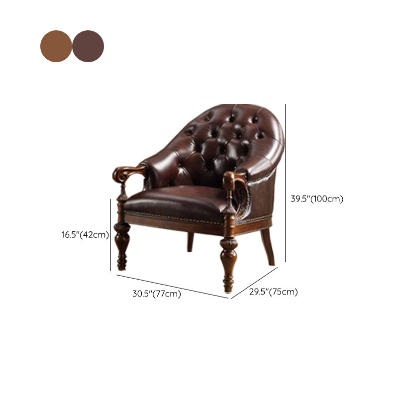 Silla de comedor de marco de madera maciza cubierta