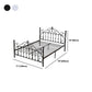 Modern Metal Folding Bed Arched Open-Frame Bed with Headboard