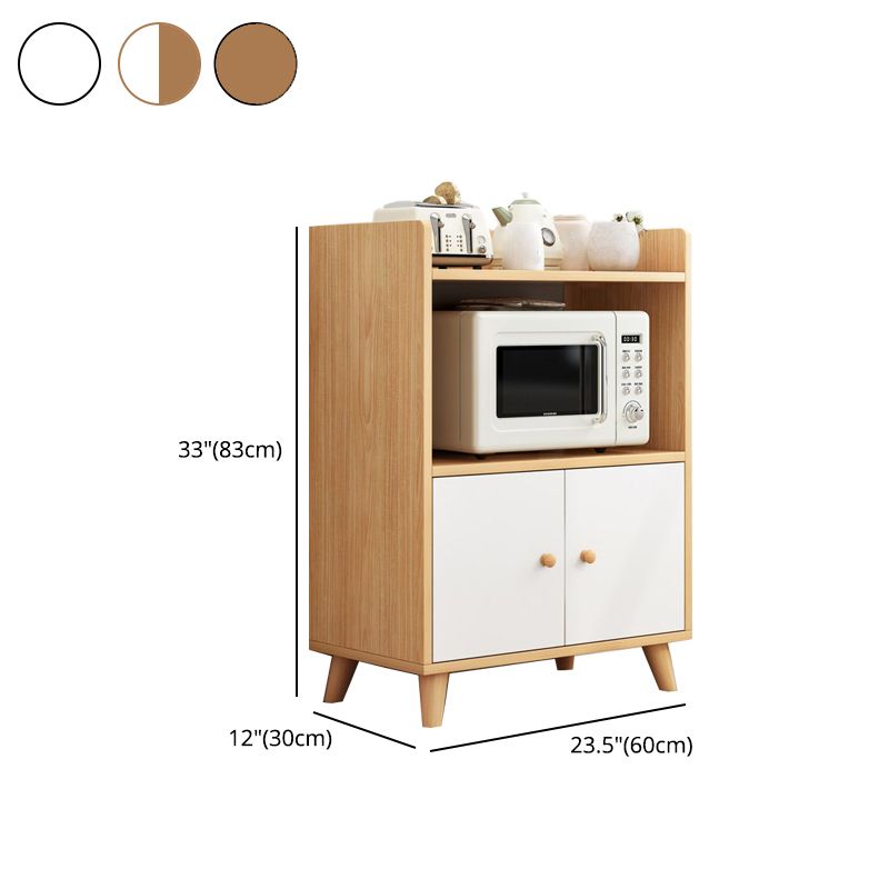 Contemporary Sideboard Engineered Wood Dining Sideboard Table with Storage Clearhalo 'buffet_sideboard' 'Buffets & Sideboards' 'furn' 'furn_buffet_sideboard' 'Furniture' 'Kitchen & Dining Furniture' 1200x1200_356b8960-3dae-4686-8750-8eee39ffd535