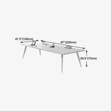 Contemporary Rectangle Dining Table Solid Wood Top Indoor Table with 4 Legs Clearhalo ' dining_table' 'Dining Tables & Seating' 'Dining Tables' 'furn' 'furn_dining_table' 'Furniture' 'furniture_dining_table' 'Kitchen & Dining Furniture' 'kitchen&dining_furn' 'kitchen' 'kitchen_dining_table' 1200x1200_356bbeb2-ddb1-456d-b232-860ed48941f4