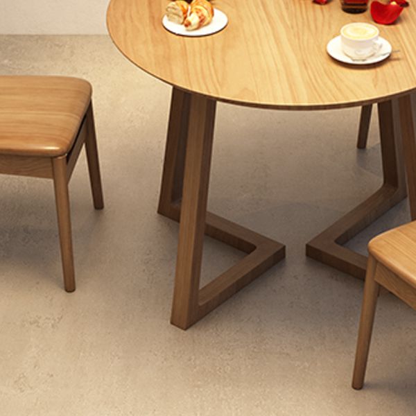 Moderne eetgelegenheid 1/2/4 PCS Massieve houten eettafel en stoelen in bruin