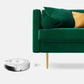Velvet 2/3-Seat Mid-Century Modern 31.5" Wide Square Arm Sofa Clearhalo 'furn' 'furn_sofas' 'Furniture' 'furniture_sofas' 'kitchen' 'kitchen_sofas' 'Living Room Furniture' 'Sofa' 'sofas' 1200x1200_356da039-e35c-4bd7-aa90-71622bd81b9e
