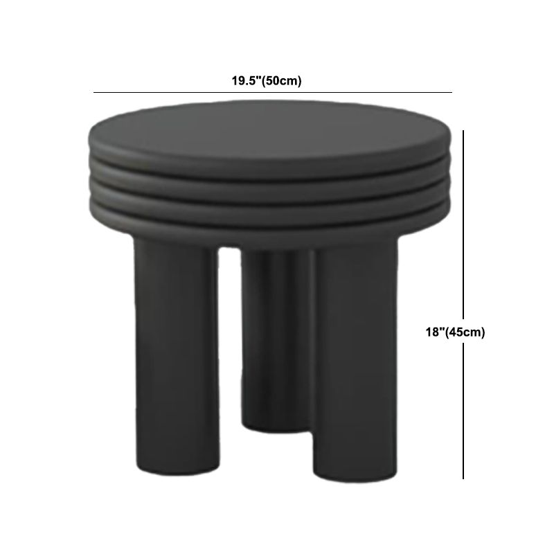 Tavolino rotondo contemporaneo tavolo da cocktail in legno con 3 gambe