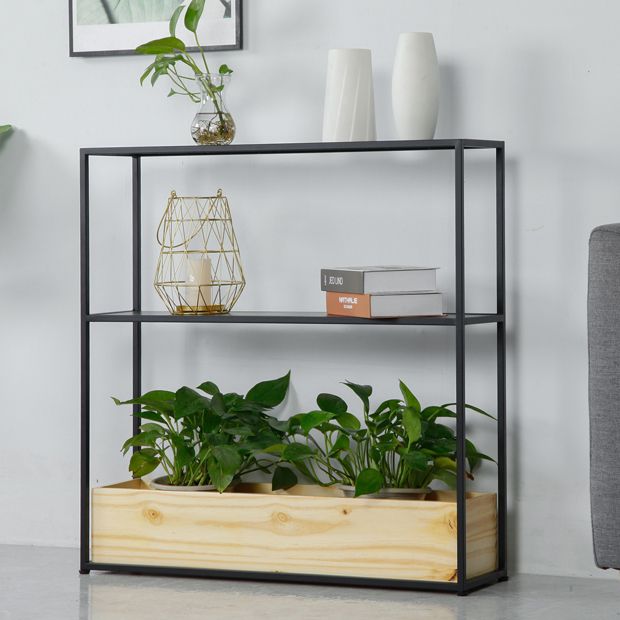 Modern Rectangle Console Accent Table Antique Finish Console Table