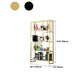 Standard Metal Shelf Bookcase Glam Open Book Shelf with Shelves