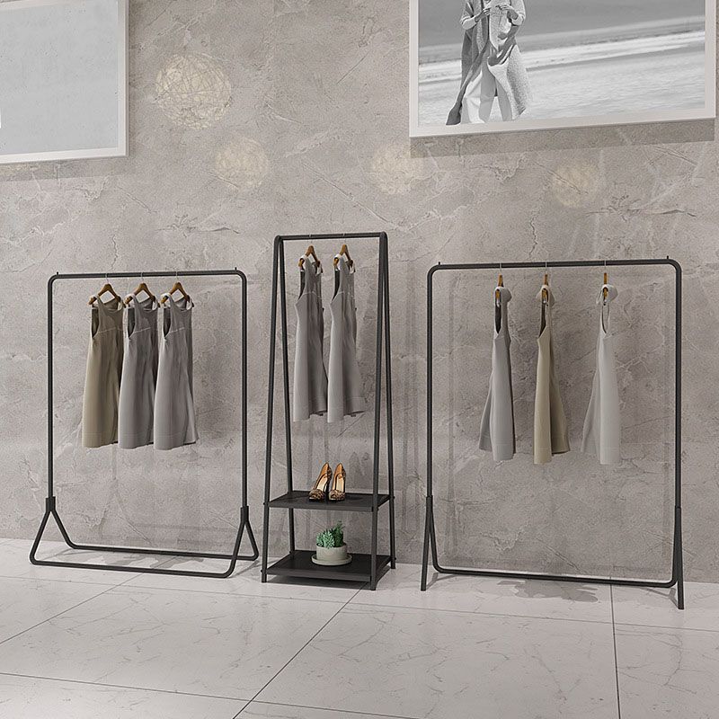 Kit de entrada de riel colgante contemporáneo de árbol de metal en negro