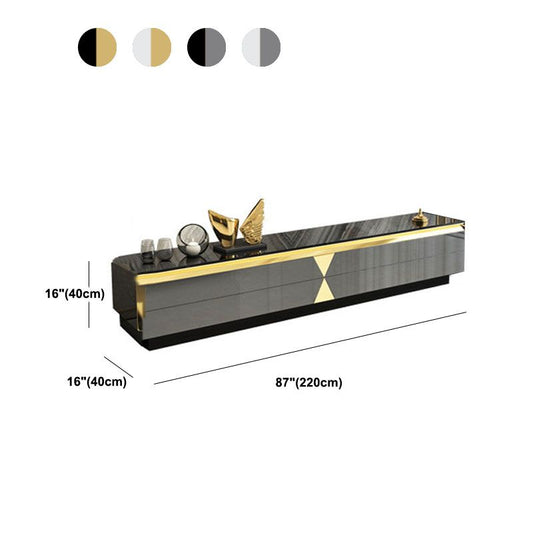 Stand Glam TV Glam TV da 15,75 pollici per la TV con 4 cassetti inclusi