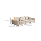 Eigentijdse massief houten kussen bovenarm Stain Resistant Fabric Sofa in beige