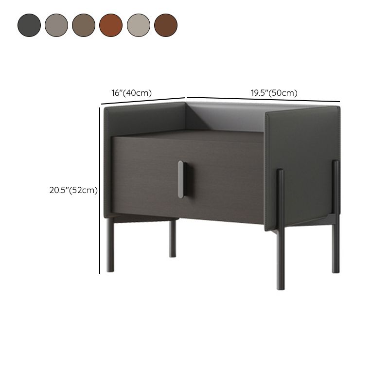 Mesa de acento de madera de falsa mesita de noche moderna con piernas con piernas