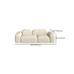 Contemporary Fabric Settee Square Tight Back Arm Sofa Standard Sofa