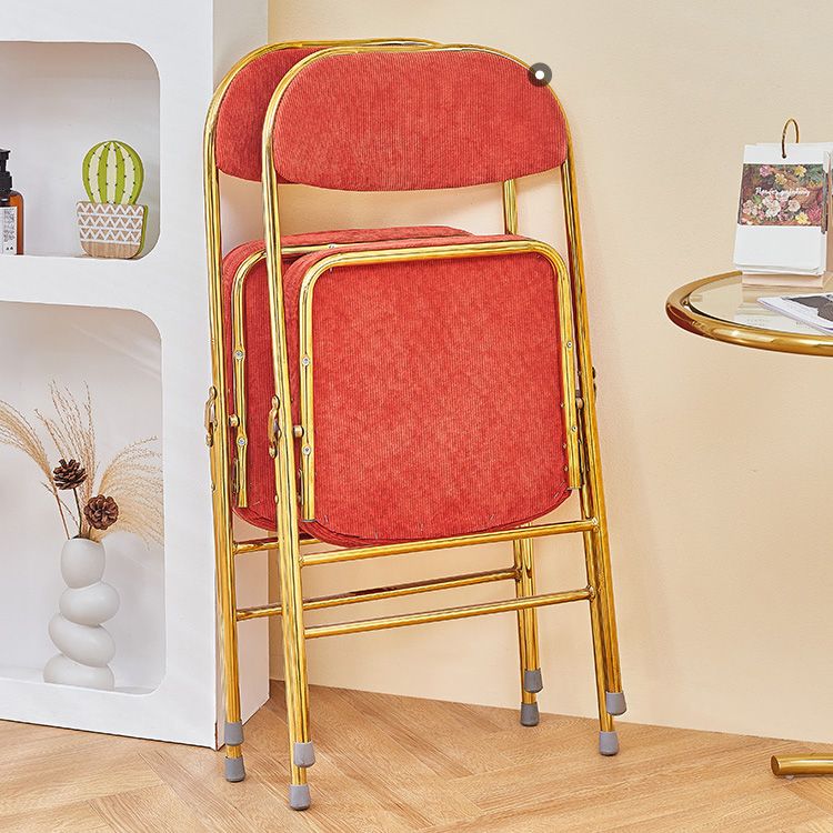 Glam Style Dining Chairs Kitchen Armless Side Chairs with Metal Legs Clearhalo ' kitchen&dining_furn' 'Dining Chairs' 'Dining Tables & Seating' 'dining_chair' 'furn' 'furn_dining_chair' 'Furniture' 'furniture_dining_chair' 'Kitchen & Dining Furniture' 'kitchen' 1200x1200_3577c062-ef48-4e06-a391-3829485d70cf