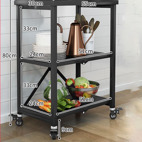 Tavolo da preparazione in metallo moderno tavolo da cucina per la casa con ripiani